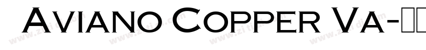   Aviano Copper Va字体转换